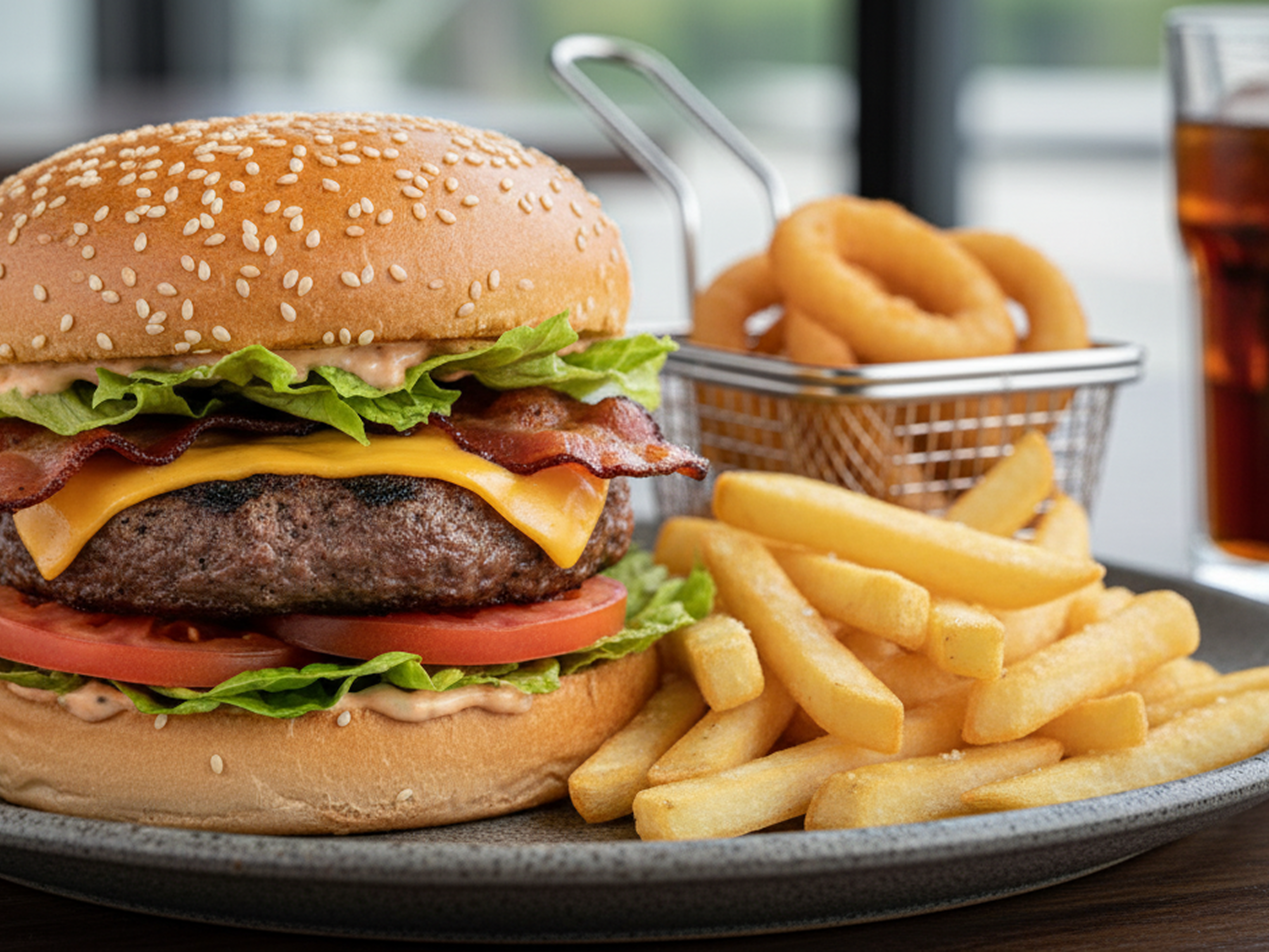 Delicious Belizean burger.