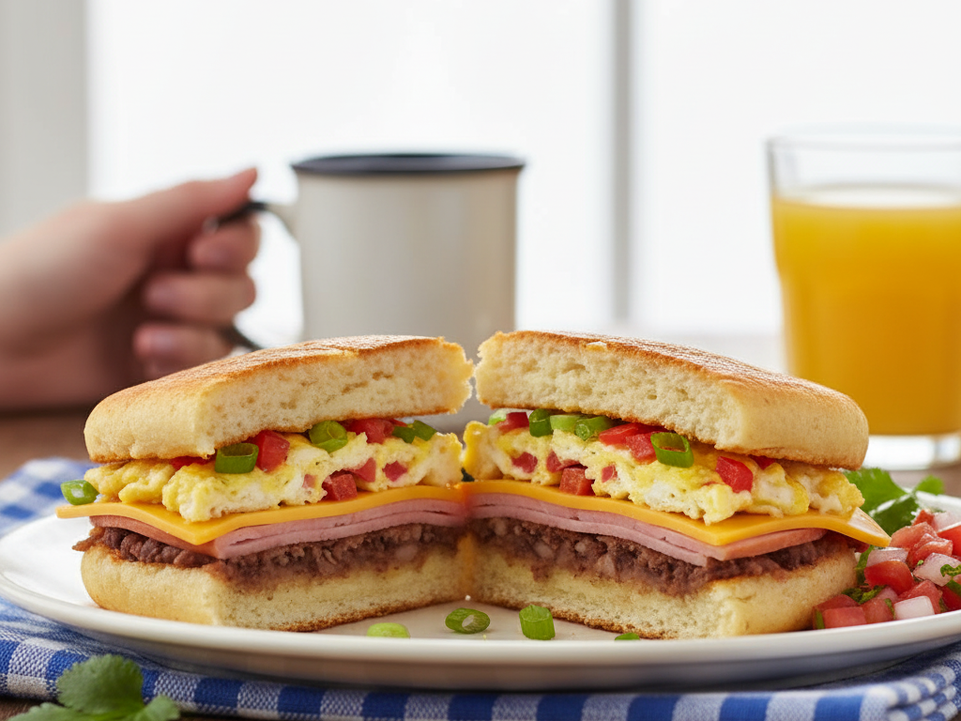 A close-up of a golden brown Johnny Cake