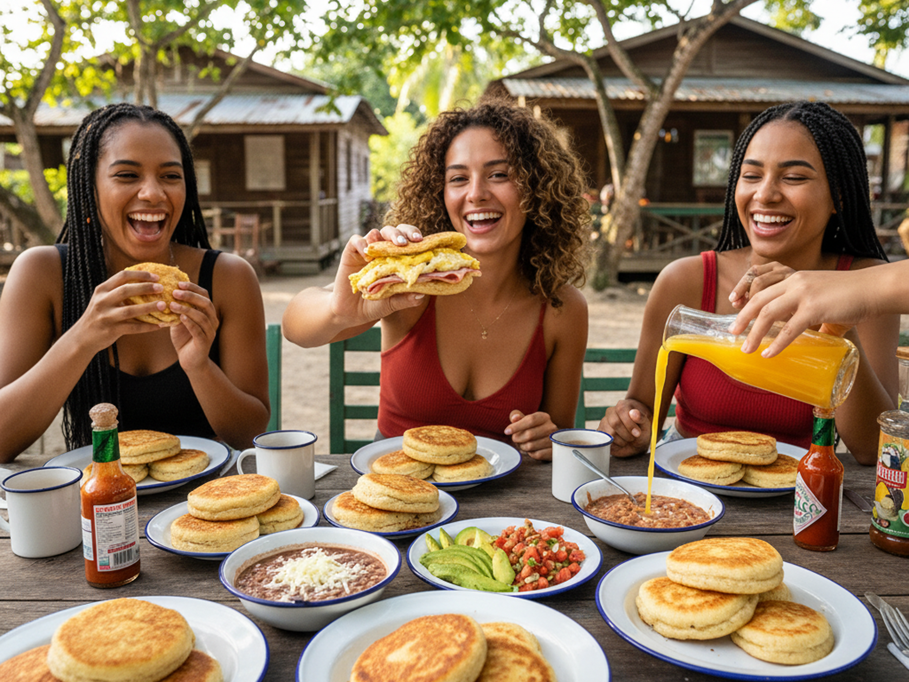 A basket full of Johnny Cakes