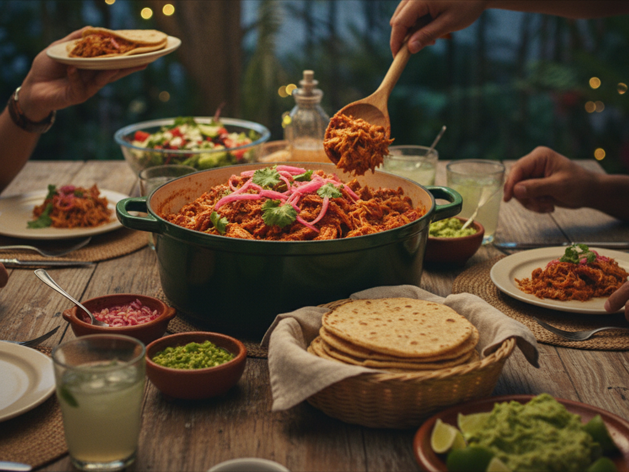 A serving of cochinita pibil tacos.