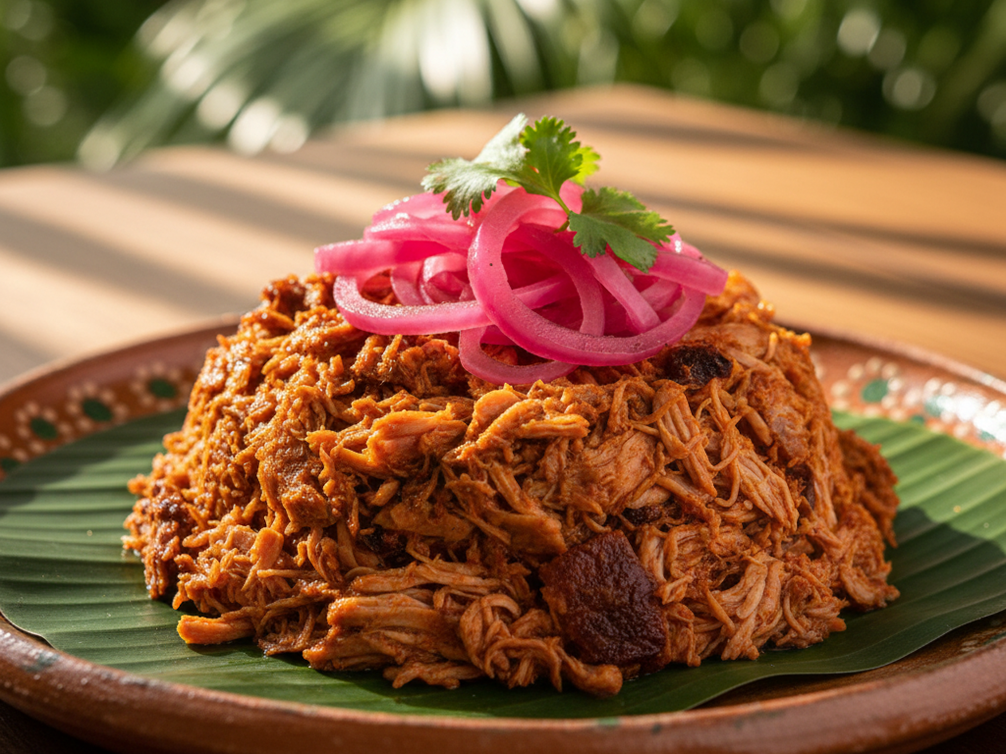 Another beautiful shot of the finished pibil.